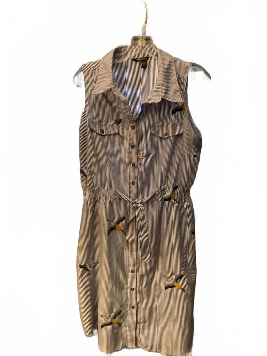 Millenium Dresses & Skirts - Millennium Blue and White Beachy Coastal  Shirt Dress with Herons  Size XL